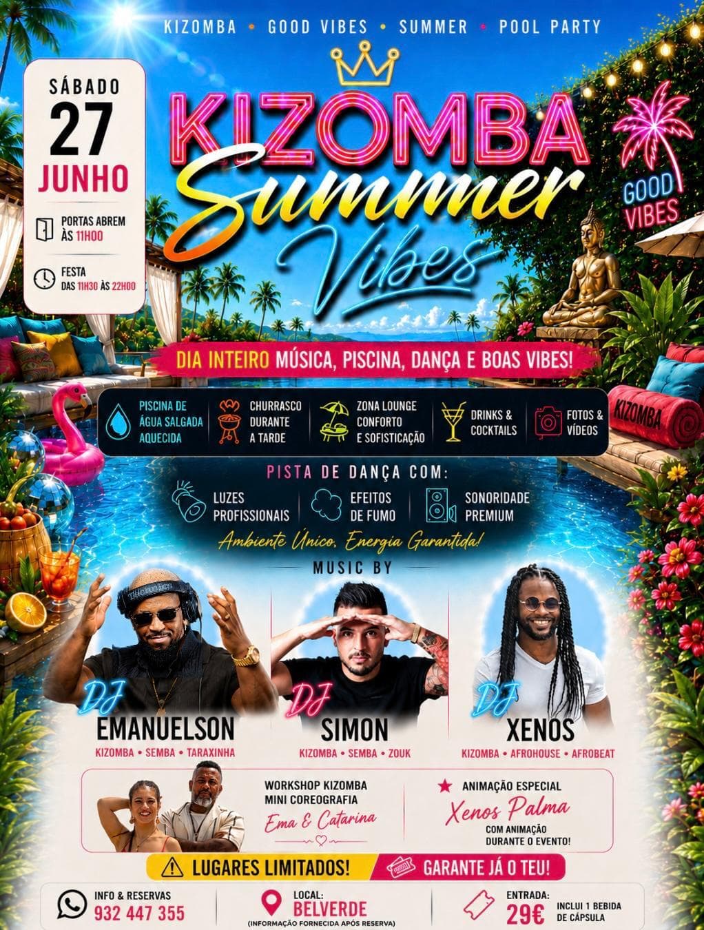 Flyer Kizomba Summer Vibes